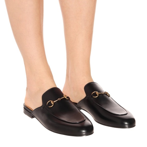 GUCCI PRINCETOWN LEATHER SLIPPER black Size 7 style 423513⭐️⭐️⭐️⭐️⭐️ - Picture 5 of 15